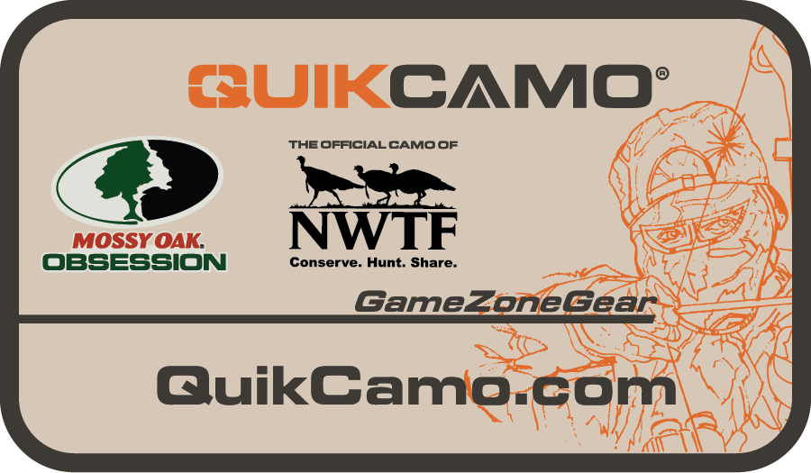 QuikCamo mesh hangtag design