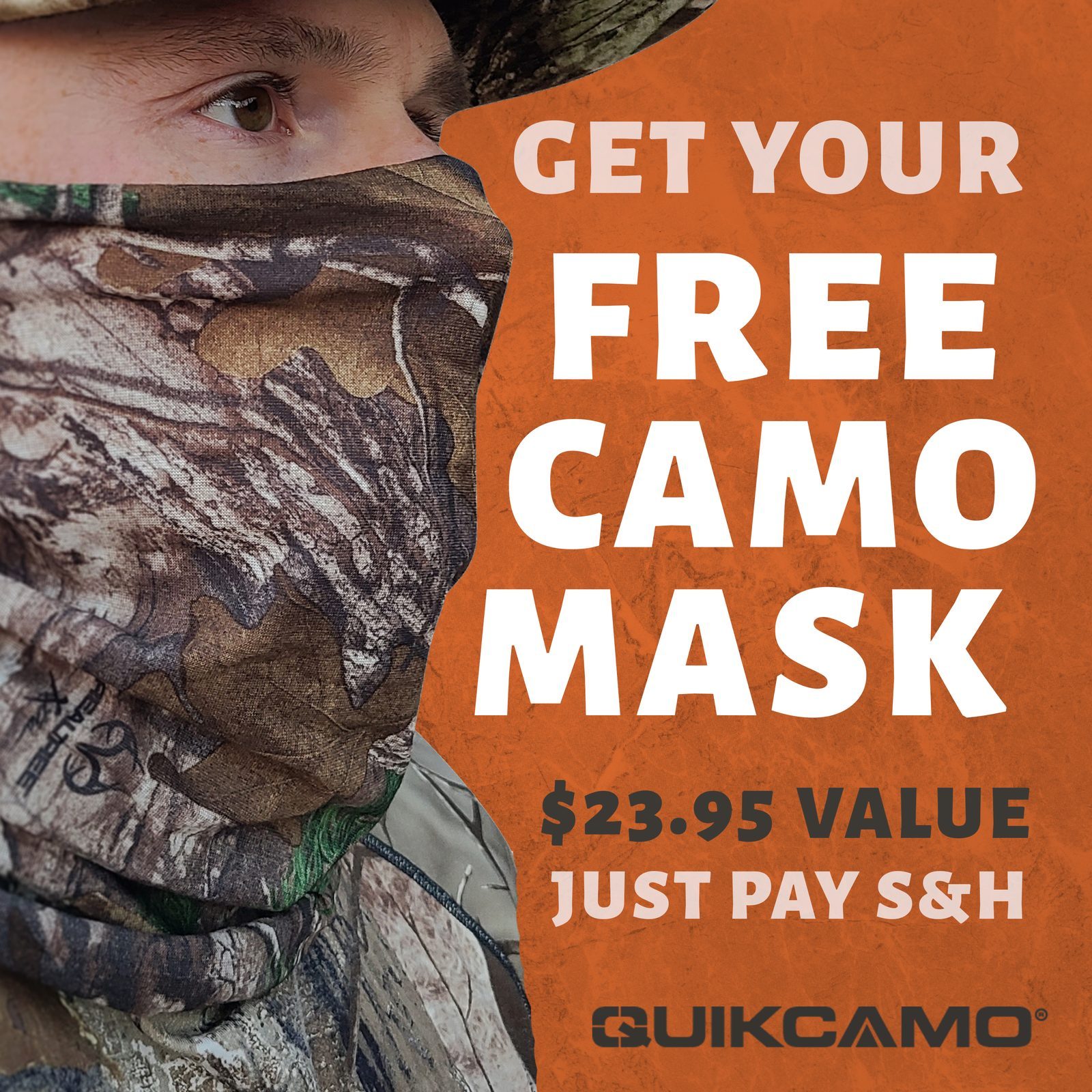 QuikCamo free camo mask ad